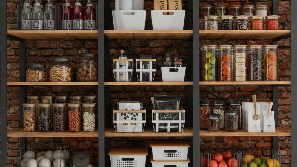 An organized pantry