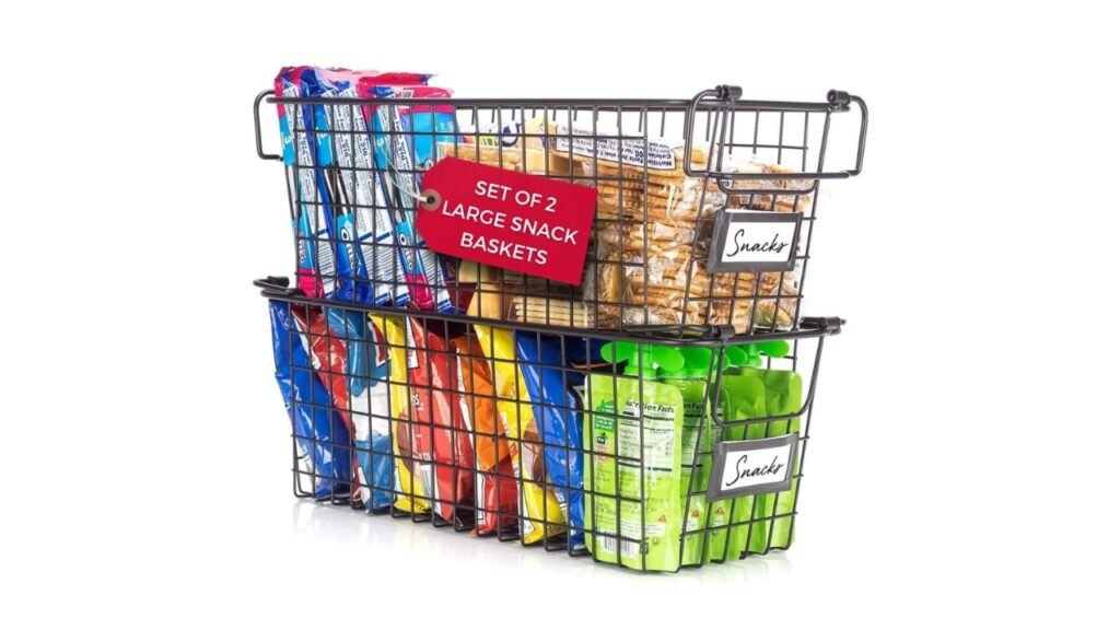 Granrosi Stackable Large Wire Baskets