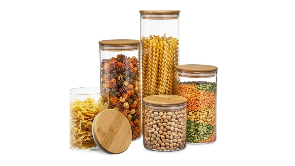 Le'raze Glass Kitchen Canisters